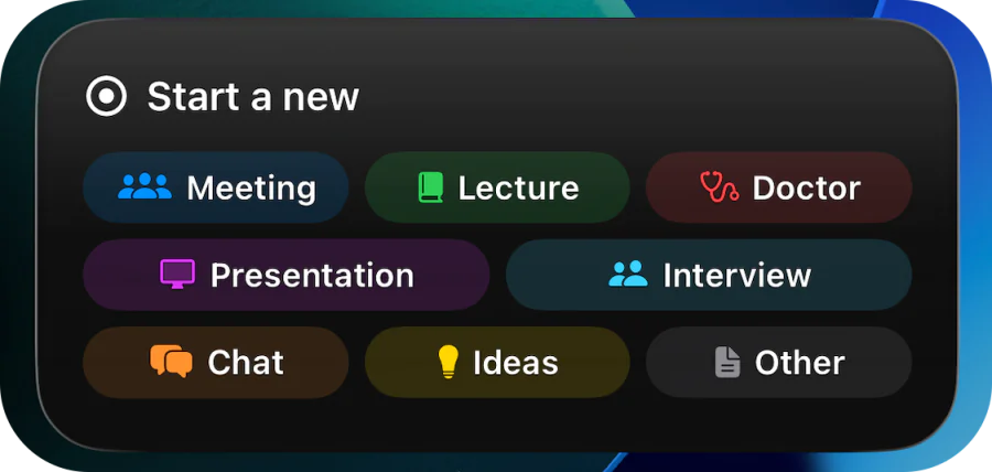 Medium PrivaNota note-type widget